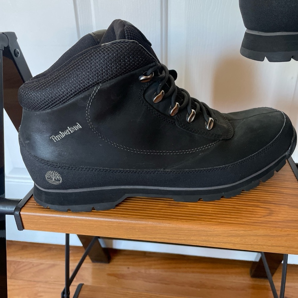 Timberland Men's Black Leather Boots